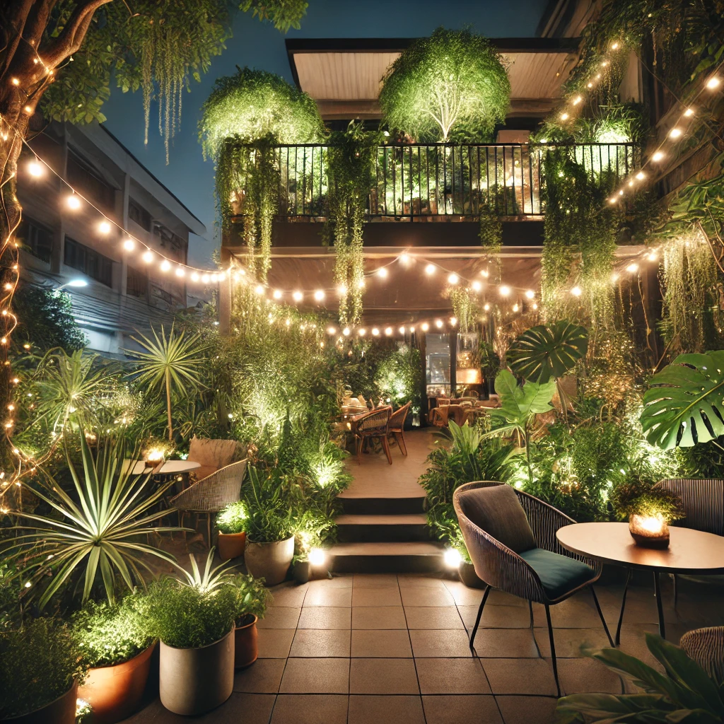 Creative Garden Party Outdoor Plant Lighting Ideas - 05