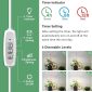 Dimmable Adjustable Full Spectrum Light for Indoor Plants - Timer