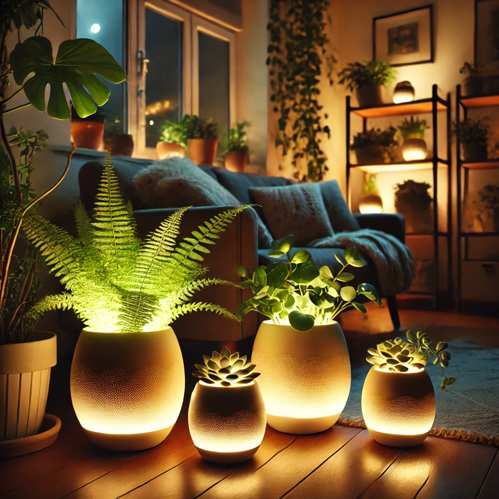 Plant Pot Garden Light Ideas - 05