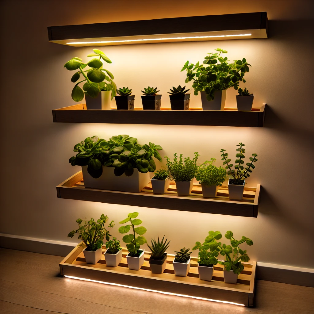 Under-Shelf Illumination Garden Ideas - 04